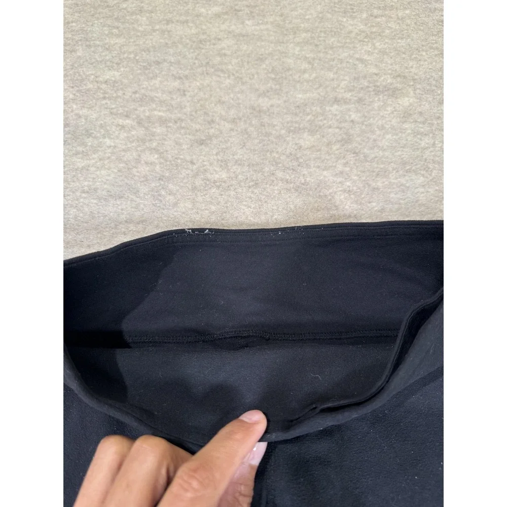 Lululemon Leggings‎ Womens 4 Black Mid Rise Ankle Ruffle Yoga Athletic Gym Pants